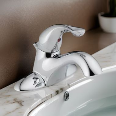 Click here to see Delta 520-TPM-DST Delta Classic Low-Arc Chrome Lavatory Faucet for 4