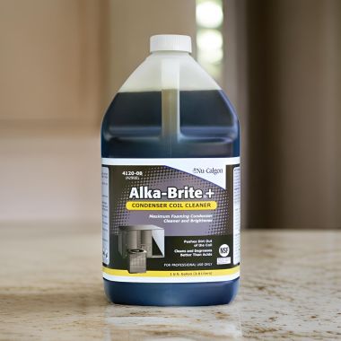 Click here to see Nu Calgon 4120-08 Nu-Calgon Alka-Brite Plus Coil Cleaner, 1 Gallon Bottle - 4120-08