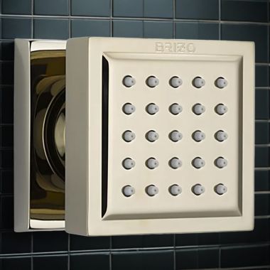 Click here to see Brizo 84121-PN Brizo Essential Series Square Body Spray, Touch-Clean, 1.75 GPM, Brilliance Polished Nickel - 84121-PN