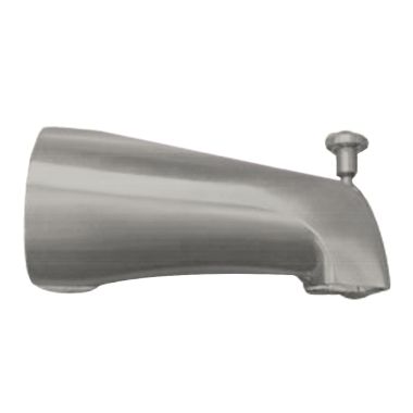 Click here to see Kohler 15136-S-BN Kohler Coralais Brushed Nickel Tub Spout with Pull-Up Diverter, Wall-Mount Slip Fit Connection, 4-7/8in Spout Reach - K-15136-S-BN