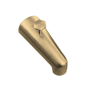 Click here to see Kohler 6855-BV Kohler Antique 4-7/8in Standard Brushed Bronze Tub Spout with Pull-Up Diverter, KOHLER Finish, Single-Hole Wall-Mount Installation - K-6855-BV