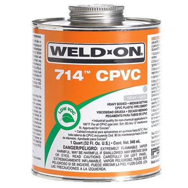 Click here to see Commodity  GLUCPVC1QT 714 1 QT CPVC ORANGE CEMENT
