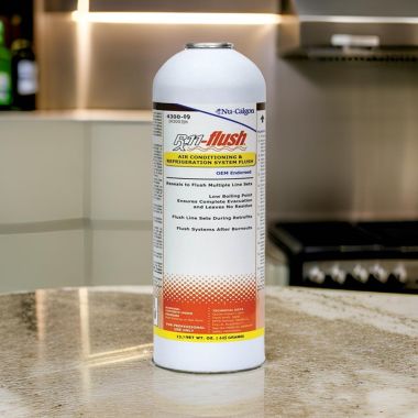 Click here to see Nu Calgon 4300-09 Nu-Calgon Rx11-Flush Solvent for Flushing Refrigeration and Air Conditioning Systems (flushes 3-4 tons), 1 Lb. Canister - 4300-09