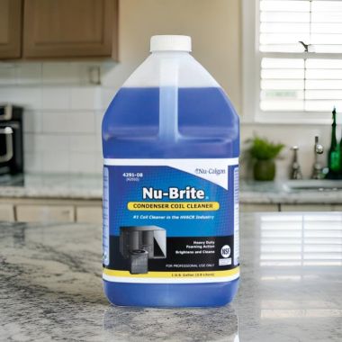 Click here to see Nu Calgon 4291-08 Nu-Calgon Nu-Brite Condenser Coil Cleaner, 1 Gallon - 4291-08