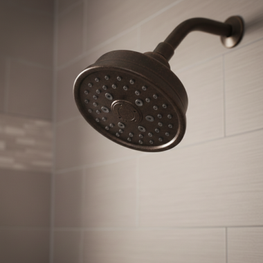 Click here to see MOEN 3638ORB Moen Four-Function ShowerHead, Round, 2.5 GPM, Oil Rubbed Bronze - 3638ORB