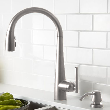 Click here to see Pfister GT529-SMS Pfister GT529–SMS Stainless Steel Lita One Handle Pulldown Kitchen Faucet