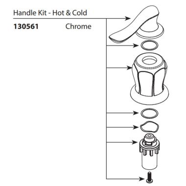 Click here to see Moen 130561 Moen 130561 Chrome Replacement Handle Assembly