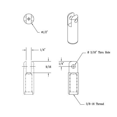 Click here to see T&S Brass 004713-25 T&S Brass 004713-25 Upper Clevis Support Rod