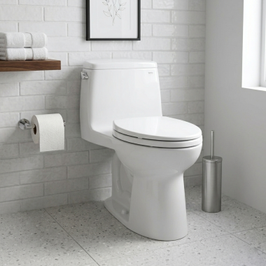 Click here to see TOTO USA INC MS854114EL#01 TOTO Eco UltraMax One-Piece Elongated Toilet with SoftClose Seat, ADA-Compliant, 1.28 GPF, Cotton White - MS854114EL#01
