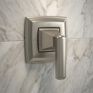 Click here to see Toto TS221C#BN TOTO Connelly Volume Control Trim, Lever Handle, Brushed Nickel - TS221C#BN