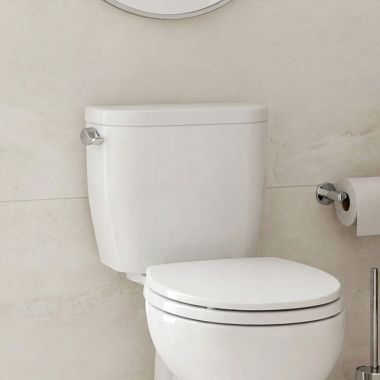 Click here to see TOTO USA INC ST243E#01 TOTO Entrada E-Max Toilet Tank and Cover, 1.28 GPF, Left Hand Trip Lever, Cotton White - ST243E#01