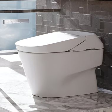 Click here to see Toto MS992CUMFG#01 TOTO Neorest 700H One-Piec Skirted Toilet, Elongated, Universal Height, 1.0/0.8 GPF, Cotton White - MS992CUMFG#01