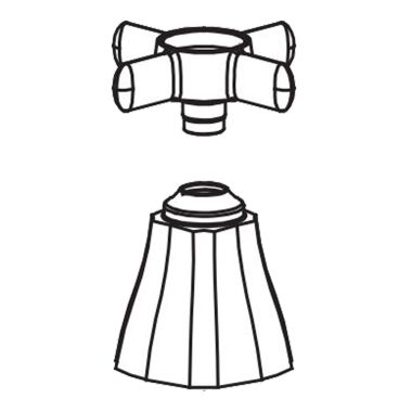 Click here to see Toto THP4141#PN Toto THP4141#PN Polished Nickel Replacement Part Cross Handle & Canopy 