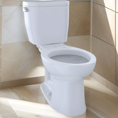 Click here to see Toto CST244EF#01 TOTO Entrada Two-Piece Toilet, Universal Height, 1.28 GPF, Close Coupled, 12