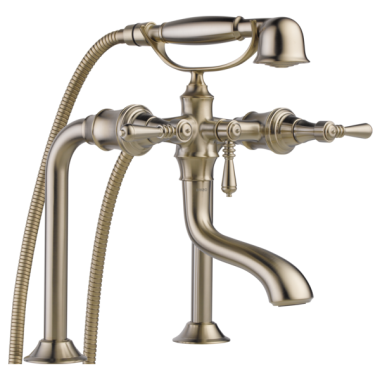 Click here to see Brizo T70336-BN Brizo Tresa Two-Handle Multi-Mount Tub Faucet Trim with 1.75 GPM Hand Shower, Bi-Directional Diverter, Lever Handles, Brilliance Brushed Nickel - T70336-BN