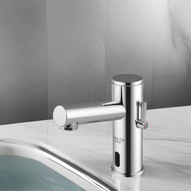 Click here to see Delta DEMD-311LF Delta DEMD-311LF HDF Electronic Lavatory Faucet w/ Mixer, Infrared, Chrome