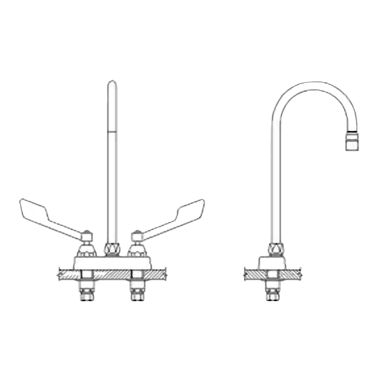 Click here to see Delta 27C4925-R6 Delta 27C4925-R6 CER-TECK 2-Handle Cast Centerset Lavatory Faucet, 6