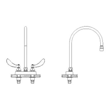 Click here to see Delta 27C4944-LS-R7 Delta 27C4944-LS-R7 CER-TECK 2-Handle Cast Centerset Lavatory Faucet, Limited Swing 9
