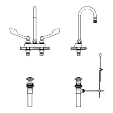 Click here to see Delta 27C5865 Delta 27C5865 CER-TECK 2-Handle Cast Centerset Lavatory Faucet w/ Pop-Up, 4.5