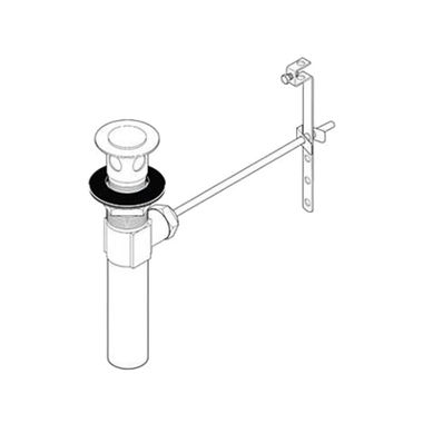 Click here to see Delta RP26533PN Delta RP26533PN Polished Nickel Metal Pop-Up Drain Assembly