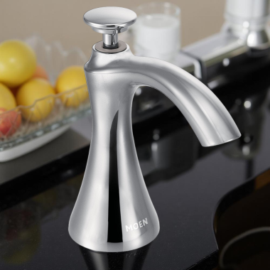 Click here to see Moen S3946C Moen Transitional Kitchen Soap/Lotion Dispenser, 18oz, Chrome - S3946C