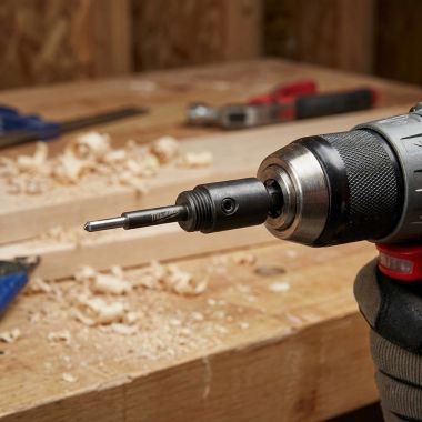 Click here to see Milwaukee 49-56-7135H Milwaukee Retractable Starter Bit with Large Arbor - 49-56-7135 