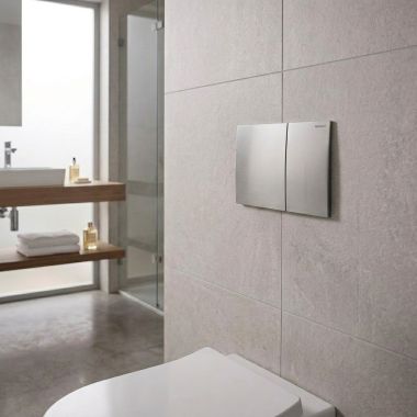 Click here to see Geberit 115.625.FW.1 Geberit Sigma70 Dual-Flush Actuator Plate, Brushed Stainless Steel - 115.625.FW.1