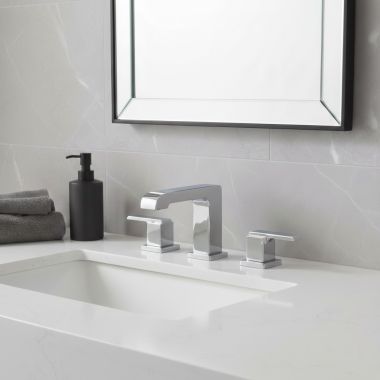 Click here to see Delta 3567-MPU-DST Delta Ara Widespread Lavatory Faucet, Angular Spout,  4