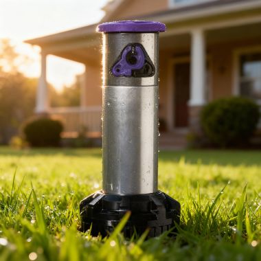 Click here to see Rainbird F4FCSSNP Rain Bird Falcon 6504 Full Circle Rotor Sprinkler, Less Nozzle, Non-Potable, Stainless Steel - F4FCSSNP 