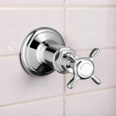 Click here to see Axor 16873001 Axor Montreux Volume Control Trim with Cross Handle, Chrome - 16873001