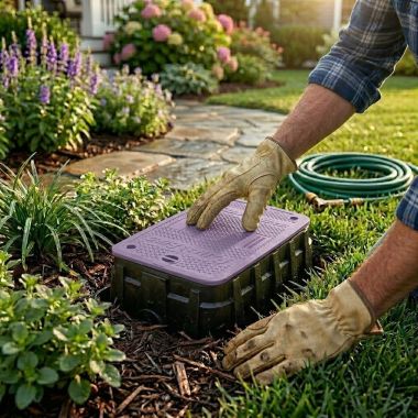 Click here to see Rainbird VBJMBPL Rain Bird Purple Lid For Jumbo Valve Box- VBJMBPL 