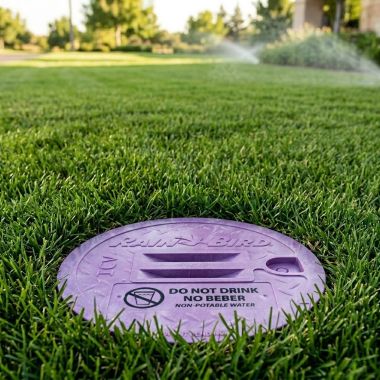 Click here to see Rainbird VB10RNDPL Rain Bird Purple Lid For Round Valve Box, 10