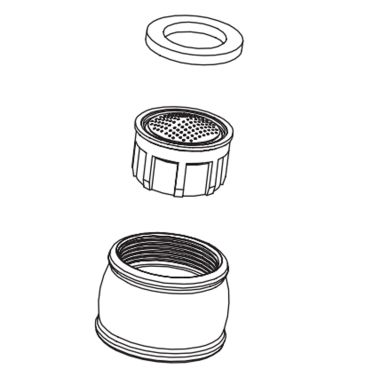 Click here to see Delta RP74130SS Delta Aerator, 1.8 GPM, Stainless - RP74130SS