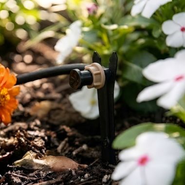 Click here to see Rainbird PCDIFFUSER Rain Bird Pressure-Compensating Drip Emitter Diffuser Cap, Polyethylene, Black - PCDIFFUSER (X50001)