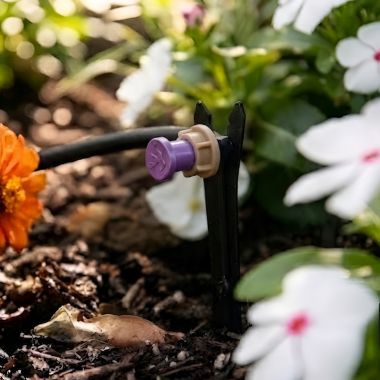 Click here to see Rainbird PCDIFFPPL Rain Bird Non-Potable Pressure-Compensating Drip Emitter Diffuser Cap, Polyethylene, Purple - PCDIFFPPL (X50002)