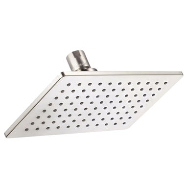 Click here to see Gerber D460060BN Danze Mono Chic 5in x 8in Single-Function Rectangular Raincan Shower Head, Air Injection Technology, 2.5 GPM, Brushed Nickel - D460060BN