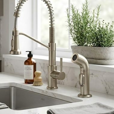 Click here to see Danze DA503127NBN Danze Side Spray Head For Parma Series Kitchen Faucet, Brushed Nickel - DA503127NBN