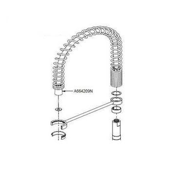 Click here to see Danze DA664209N Danze DA664209N Replacement Chrome Pre-Rinse Faucet Hose