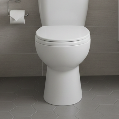 Click here to see Toto C243EF#01 TOTO Entrada Universal Height Round Toilet Bowl, Cotton White - C243EF#01