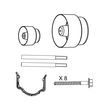 Click here to see Toto THU320 TOTO Mounting Hardware Kit for DuoFit In-Wall Tank Systems - THU320