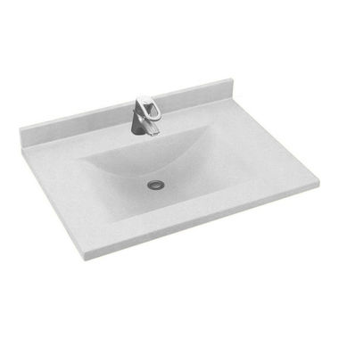 Click here to see Swanstone CV02237.130 Swanstone CV2237-130 Contour Vanity Top, Ice