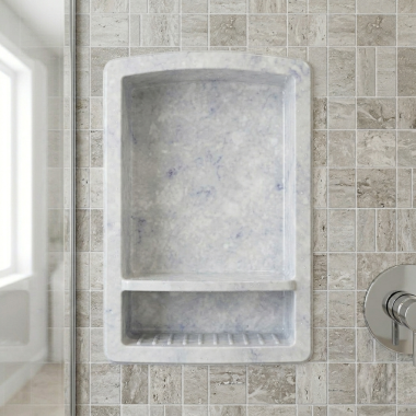 Click here to see Swanstone RS02215.130 Swanstone RS-2215-130 Ice Recessed Shampoo Shelf