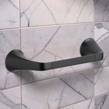 Click here to see Brizo 694750-BL Brizo Sotria 8in Wall Mounted Towel Bar, Metal Constructed, Matte Black - 694750-BL