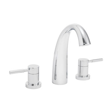 Click here to see Speakman SB-1032 Speakman Neo Roman Tub Faucet with 6.61-inch Spout Reach, Two-Lever Handles, Deck-Mount, Polished Chrome, Three-Hole Installation - SB-1032