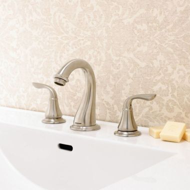 Click here to see Speakman SI-F023-BN Speakman Marni Two-Handle Widespread Brass Bathroom Faucet with Metal Pop-Up Drain, Lever Handles, 1.5 GPM, , Brushed Nickel - SI-F023-BN