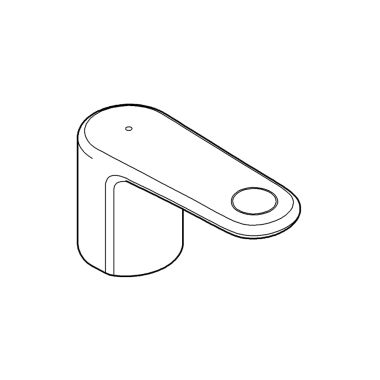 Click here to see Grohe 48108000 Grohe 48108000 Europlus Lever Handle with Blue Markings - StarLight Chrome