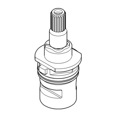 Click here to see Grohe 48202000 Grohe Universal Ceramic Faucet Cartridge, 2in, Right - 48202000