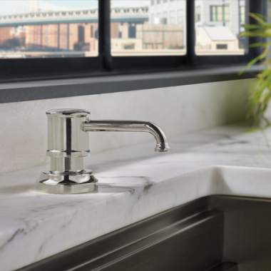 Click here to see Brizo RP75675SS Brizo Artesso Soap/Lotion Dispenser, 13-ounce, Brilliance Stainless - RP75675SS