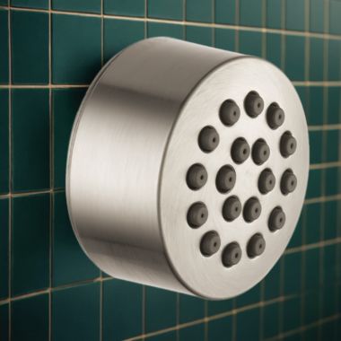 Click here to see Brizo SH84103-NK Brizo Essential Shower Series HydraChoice Spray Head with Full Spray and Touch-Clean,  Brilliance Luxe Nickel - SH84103-NK