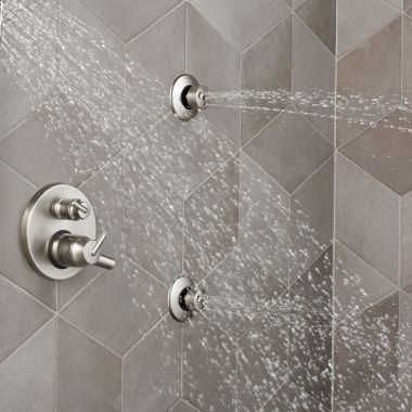 Click here to see Delta SH5005-SS Delta HydraChoice Massaging Body Spray Head, Stainless - SH5005-SS